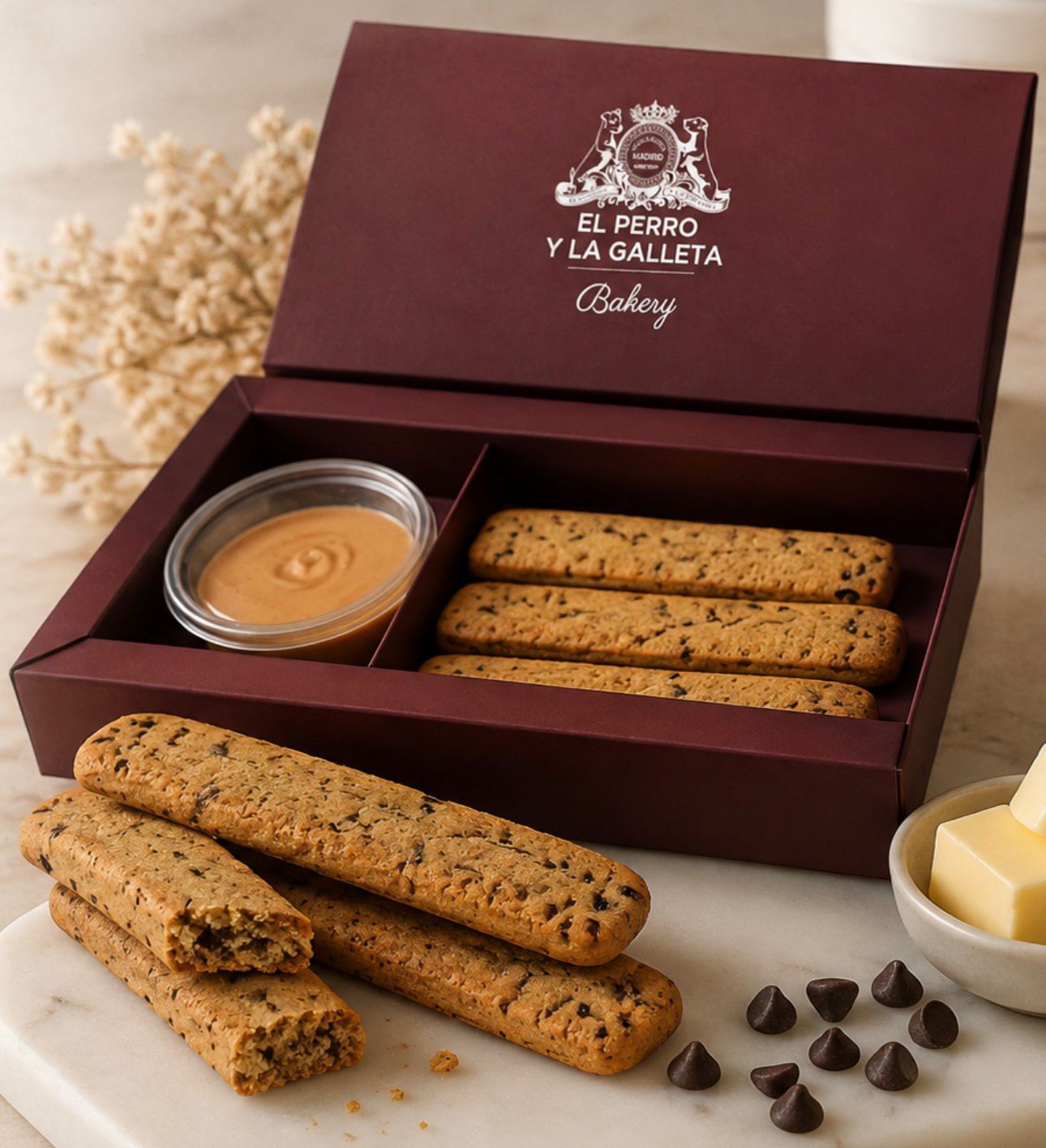 Caja de 6 cookies sticks